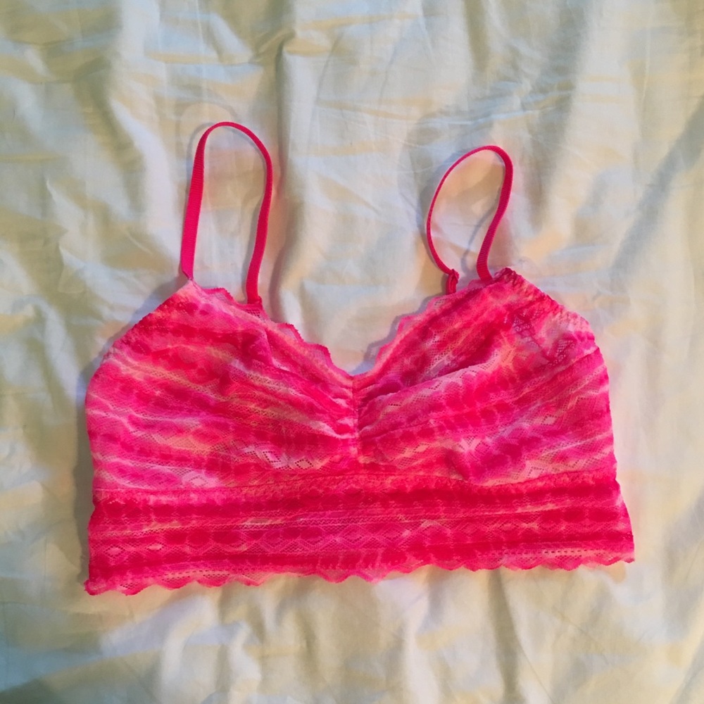 Neon pink bralette